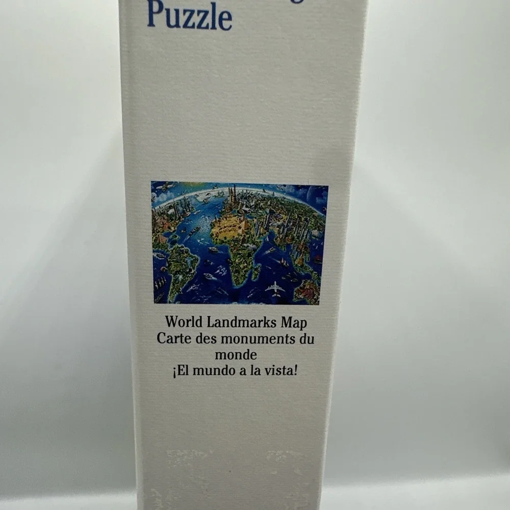 Ravensburger World Landmarks Map 300‎ Piece XXL Puzzle Used